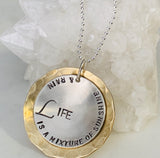 Life is a Mixture of Sunshine and Rain Necklace