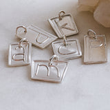 Sterling Silver Square and Rectangle Wax Seal Charms