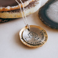 personalized family tree necklace