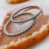 sterling beaded stacking rings