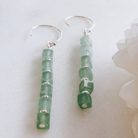 beach glass earrings