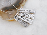stamped necklace for mom