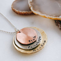 personalized layered name necklace