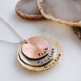 personalized layered name necklace